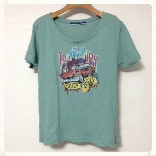 ジエンポリアム(THE EMPORIUM)のジ・エンポリアム♡車柄Ｔシャツ 淡緑(Tシャツ(半袖/袖なし))