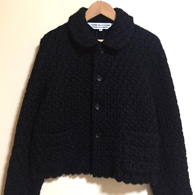 美品 コムコム ニットジャケット - テーラードジャケット