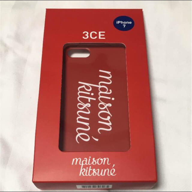 MAISON KITSUNE'(メゾンキツネ)のメゾンキツネ  maisonkitsune iPhoneケース 3CEコラボ スマホ/家電/カメラのスマホアクセサリー(iPhoneケース)の商品写真