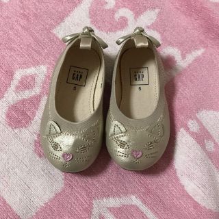 ベビーギャップ(babyGAP)の新品☆猫ベビーシューズ(フラットシューズ)