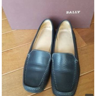 バリー(Bally)のBALLY黒革ローファーシューズ(ローファー/革靴)