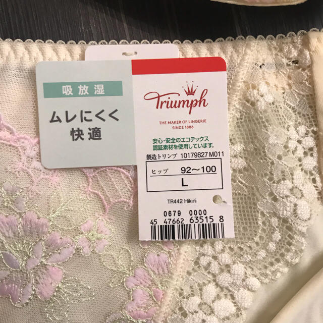 Triumph(トリンプ)の【新品】 D75&L 定価9180円 天使のブラ スリムライン 極上ライト レディースの下着/アンダーウェア(ブラ&ショーツセット)の商品写真