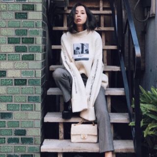 アメリヴィンテージ(Ameri VINTAGE)のAmeri Vintage photo print knit (ニット/セーター)