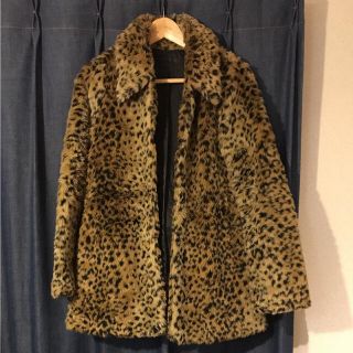 マウジー(moussy)のmoussy レオパードフェイクファーコート(毛皮/ファーコート)