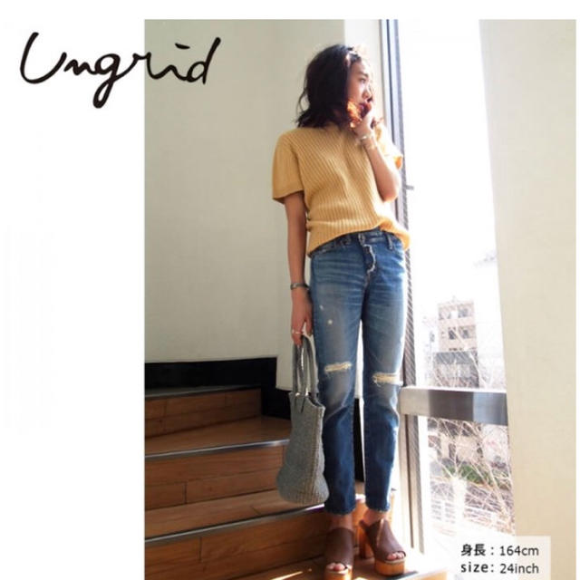 Ungrid(アングリッド)のUngrid 5周年デニム👖 レディースのパンツ(デニム/ジーンズ)の商品写真
