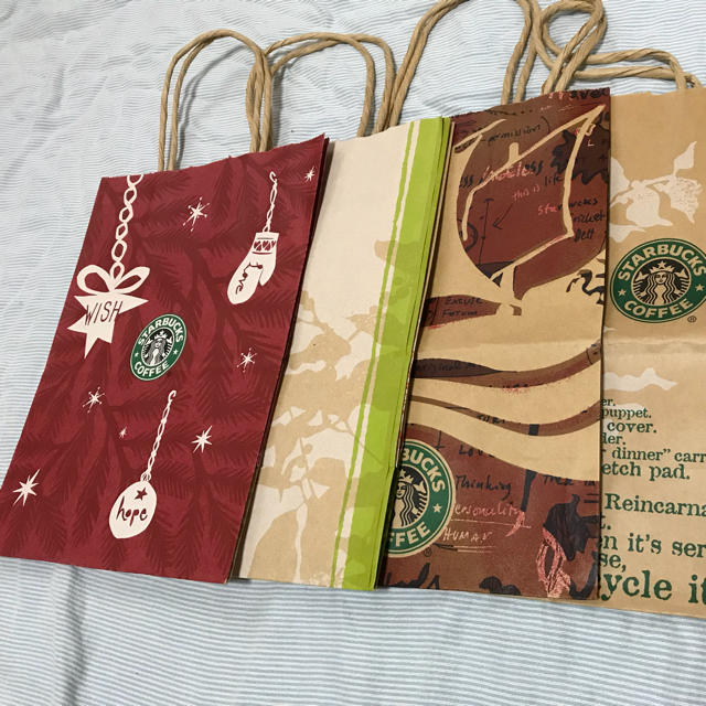 Starbucks Coffee(スターバックスコーヒー)のスタバ ショッパー ４セット レディースのバッグ(ショップ袋)の商品写真