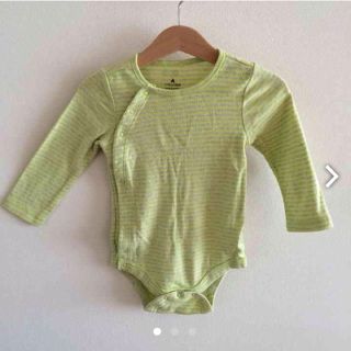 ベビーギャップ(babyGAP)の新品 baby Gap ボーダーロンパース(カバーオール)