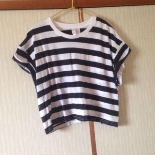 エイチアンドエム(H&M)のボーダーTシャツ(Tシャツ(半袖/袖なし))