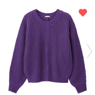 ザラ(ZARA)のGU♡チャンキークルーネックセーター(ニット/セーター)