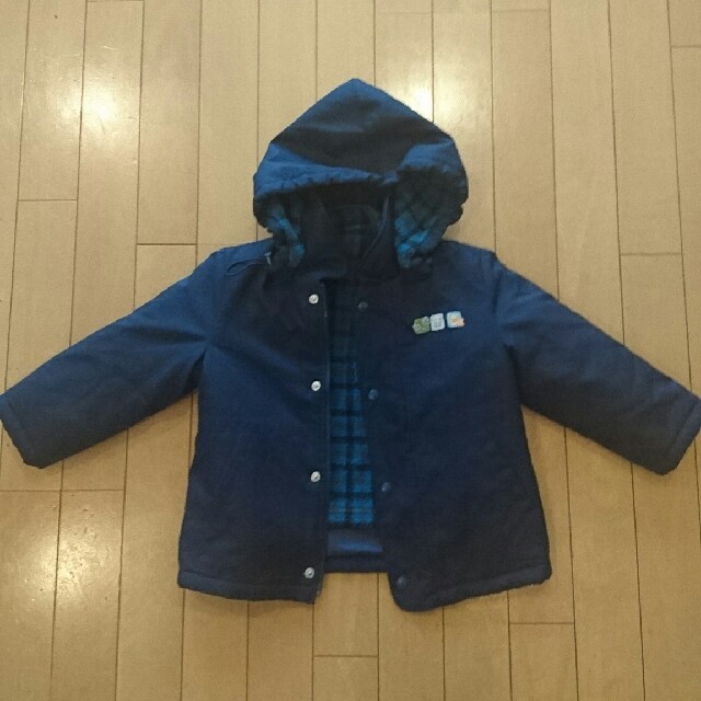 familiar(ファミリア)のファミリア  ネイビー コート 2way キッズ/ベビー/マタニティのキッズ服男の子用(90cm~)(コート)の商品写真