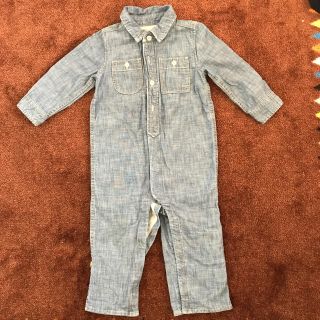 ベビーギャップ(babyGAP)のkykey様専用！ギャップ☆つなぎ デニム地長袖ロンパース(その他)