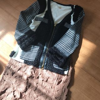 バーニーズニューヨーク(BARNEYS NEW YORK)のRe.verofonna  ヴェロフォンナ  ツイード ジャケット(ニット/セーター)