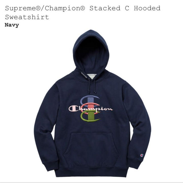 supreme × champion パーカー