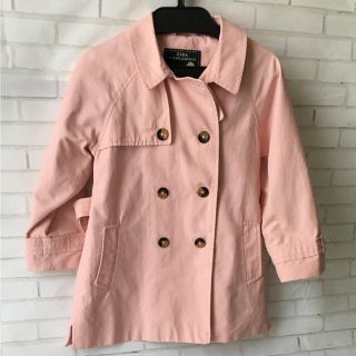 ザラキッズ(ZARA KIDS)のZARA  5 トレンチコート 110cm ピンク 子供用 アウター(コート)