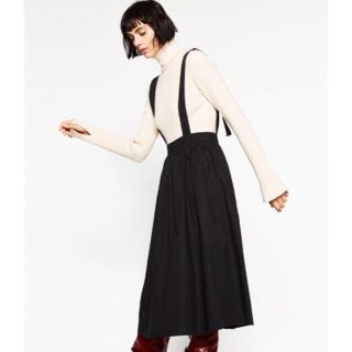 ザラ(ZARA)のZARA サスペンダー ロングスカート(ロングスカート)