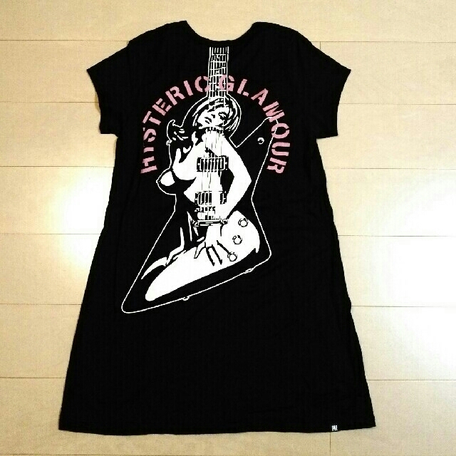 HYSTERIC GLAMOUR(ヒステリックグラマー)の【値下げ未使用】ヒステリックグラマー ギターガール ワンピース レディースのワンピース(ミニワンピース)の商品写真