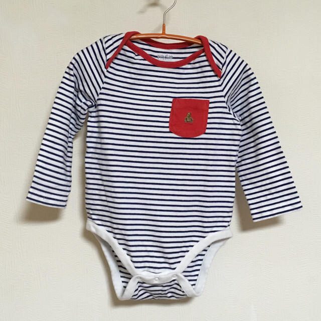 babyGAP(ベビーギャップ)の【babygap】ロンパース ボーダー 90cm キッズ/ベビー/マタニティのキッズ服女の子用(90cm~)(下着)の商品写真