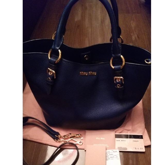 美品☆miu miu☆2wayトートバッグ