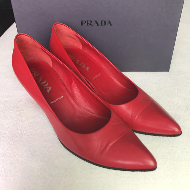 PRADA - 格安☆美品 PRADA ハイヒール 赤 38.5 プラダの通販 by まろ's shop｜プラダならラクマ