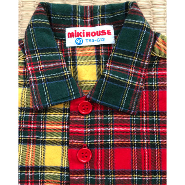 mikihouse(ミキハウス)のミキハウス ネルシャツ 90 キッズ/ベビー/マタニティのキッズ服男の子用(90cm~)(ブラウス)の商品写真