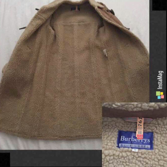 バーバリー BURBERRY LONDON BLUELABEL ムートンコート BURBERRY BLUE LABEL - 正規品☆Burberrys blue label☆ムートン