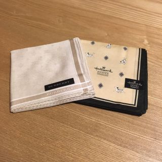 バーバリー(BURBERRY)のバーバリー&ホールマーク  メンズハンカチ(ハンカチ/ポケットチーフ)