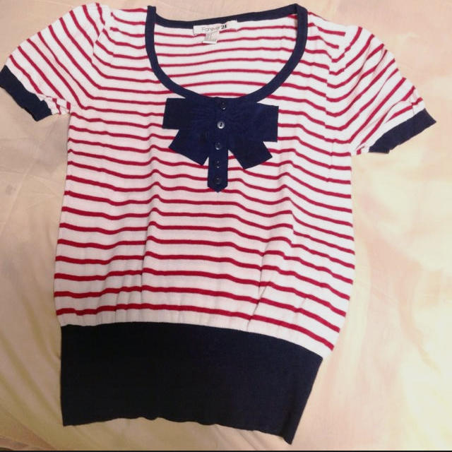 FOREVER 21(フォーエバートゥエンティーワン)のマリンボーダーＴ♡ レディースのトップス(カットソー(半袖/袖なし))の商品写真