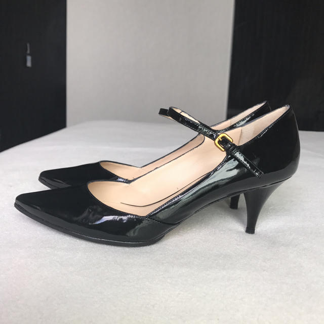 美品 プラダ PRADA ハイヒール パンプス ブラック 38