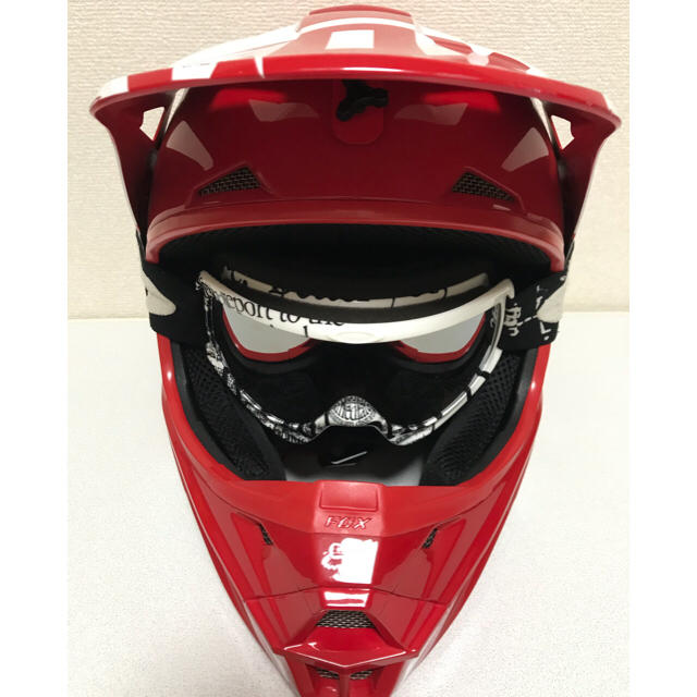 ヘルメット FOX オフロード Ｌサイズ 自動車/バイクのバイク(ヘルメット/シールド)の商品写真