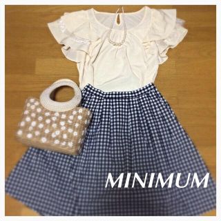 ミニマム(MINIMUM)のMINIMUM♡イエローカットソー(カットソー(半袖/袖なし))