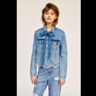 ザラ(ZARA)のミル様 専用 ZARA クラッシュジージャン(Gジャン/デニムジャケット)