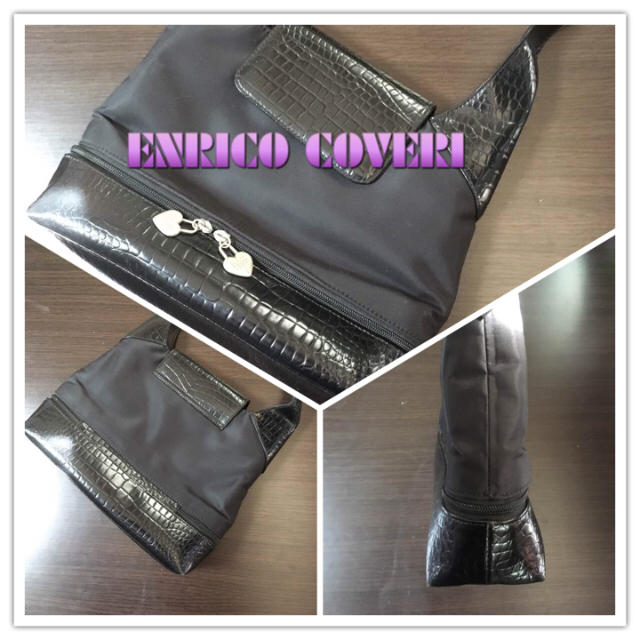 ENRICO COVERI(エンリココベリ)のENRICO COVERI 2段収納ハンドバッグ レディースのバッグ(ハンドバッグ)の商品写真