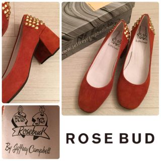 ローズバッド(ROSE BUD)の美品 ROSE BUD ジェフリーキャンベル スタッズパンプス(ハイヒール/パンプス)