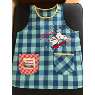 スヌーピー(SNOOPY)の美品 スヌーピー チェックエプロン(その他)