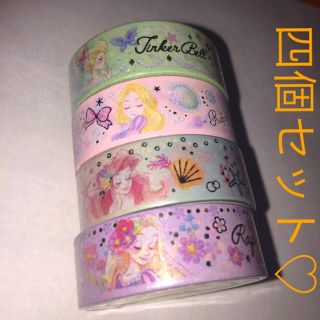 ディズニー(Disney)のディズニーストア♡テープ 四個セット訳あり(テープ/マスキングテープ)