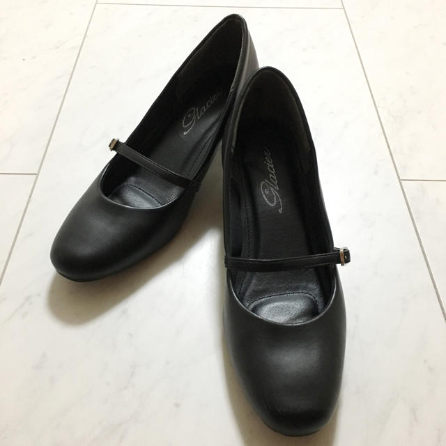 シンプル フォーマル パンプス ブラック レディースの靴/シューズ(ハイヒール/パンプス)の商品写真