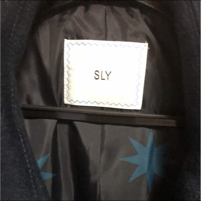 SLY(スライ)のりさ様専用 SLY コート ネイビー レディースのジャケット/アウター(ピーコート)の商品写真