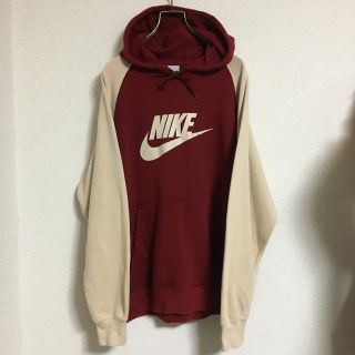 ナイキ(NIKE)の00 s NIKE【ナイキ】ブランドロゴプリントパーカー！ツートンラグラン！(パーカー)