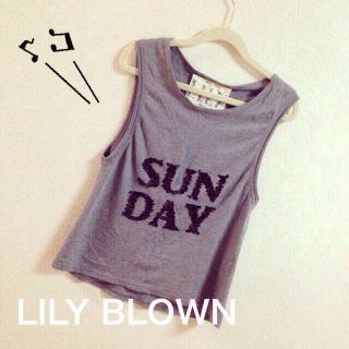 リリーブラウン(Lily Brown)のLILY BLOWN タンクトップ(Tシャツ(半袖/袖なし))