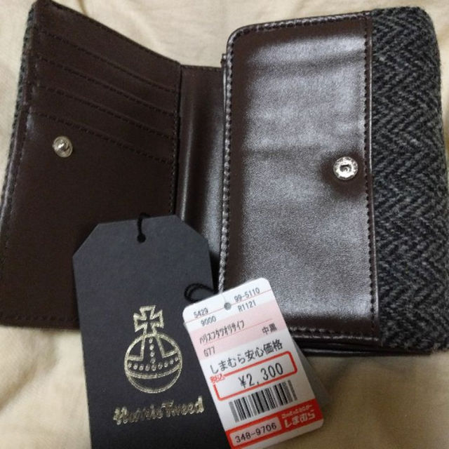 ハリスツイード二つ折り財布 レディースのファッション小物(財布)の商品写真
