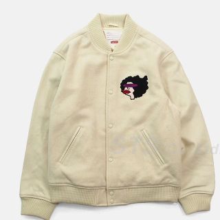 シュプリーム(Supreme)のGonz Ramm Varsity Jacket white Lsize(スタジャン)