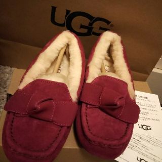 アグ(UGG)のUGG 6 23.0-23.5 2017年新作 ヘイゼンリボン モカシン(スリッポン/モカシン)