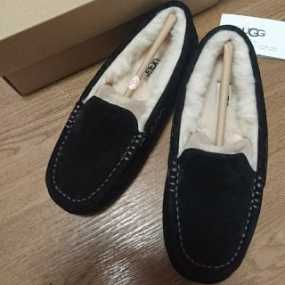 アグ(UGG)のぴよ様専用値下げ！UGG ANSLEY black US5 (スリッポン/モカシン)