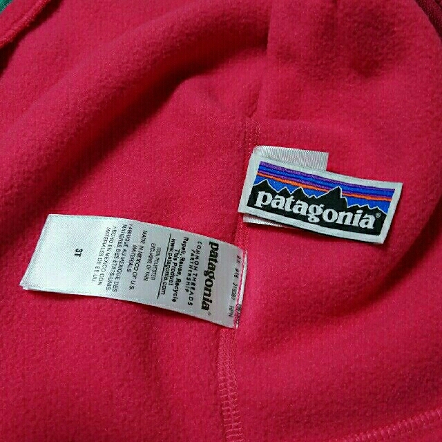 patagonia(パタゴニア)の【美品】パタゴニア フリース アウター フード 3T 95 キッズ/ベビー/マタニティのキッズ服女の子用(90cm~)(ジャケット/上着)の商品写真