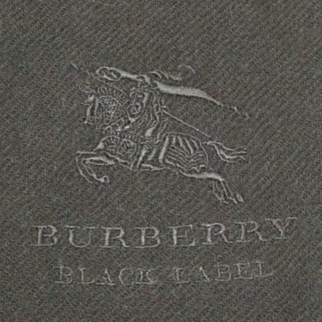 BURBERRY BLACK LABEL(バーバリーブラックレーベル)の特大黒 バーバリーブラックレーベル ウール 大判ストール マフラー レディースのファッション小物(ストール/パシュミナ)の商品写真