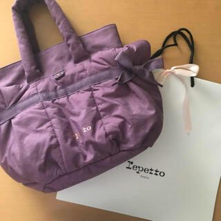 レペット(repetto)の新品タグ付 2万弱 レペット トートバック大きめ パープル(トートバッグ)