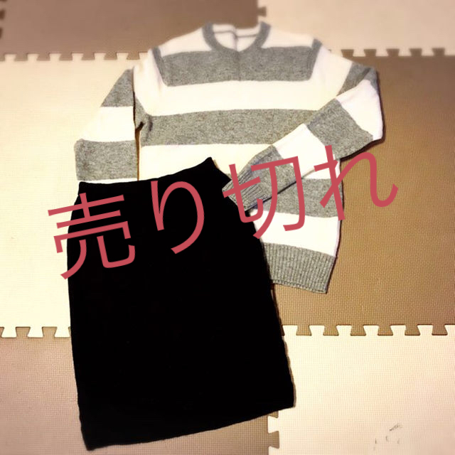ブランドのギフト UNIQLO - ニット上下SET❣️ ひざ丈ワンピース
