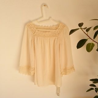 ナチュラルビューティーベーシック(NATURAL BEAUTY BASIC)の美品♪コットンレースブラウス(シャツ/ブラウス(長袖/七分))