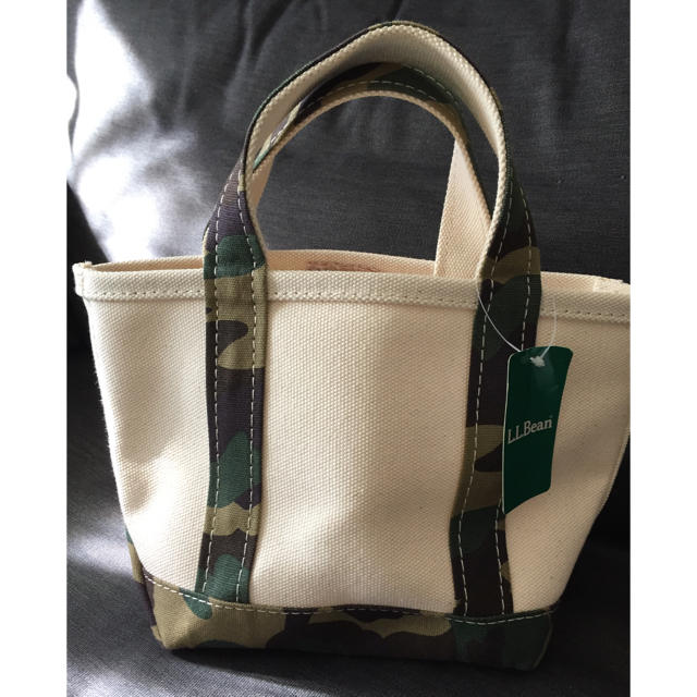 【新品】L.L.Bean トートミニ　カモフラ