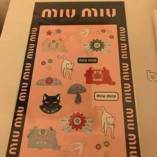 ミュウミュウ(miumiu)の非売品  MIUMIU  ステッカー(ノベルティグッズ)